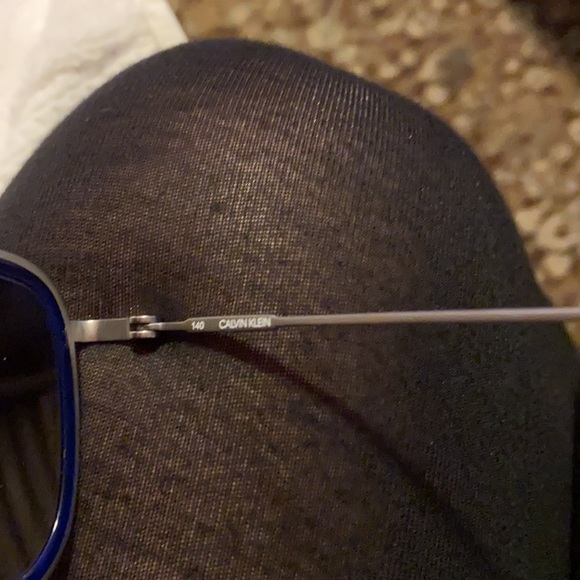 NWOT Calvin Klein Titanium Blue Silver sunglasses - Picture 9 of 9